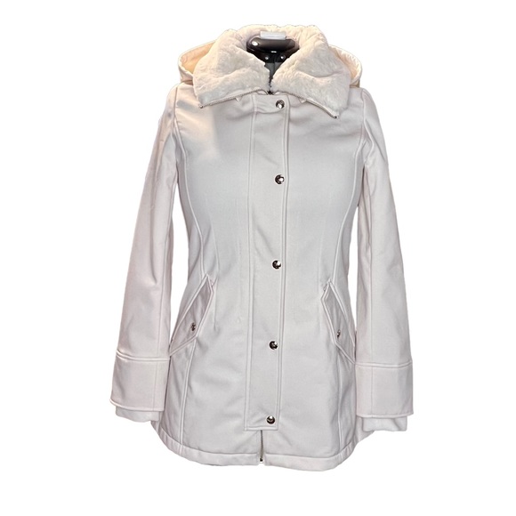 Jessica Simpson Faux Fur Collar Jacket - Picture 1 of 16